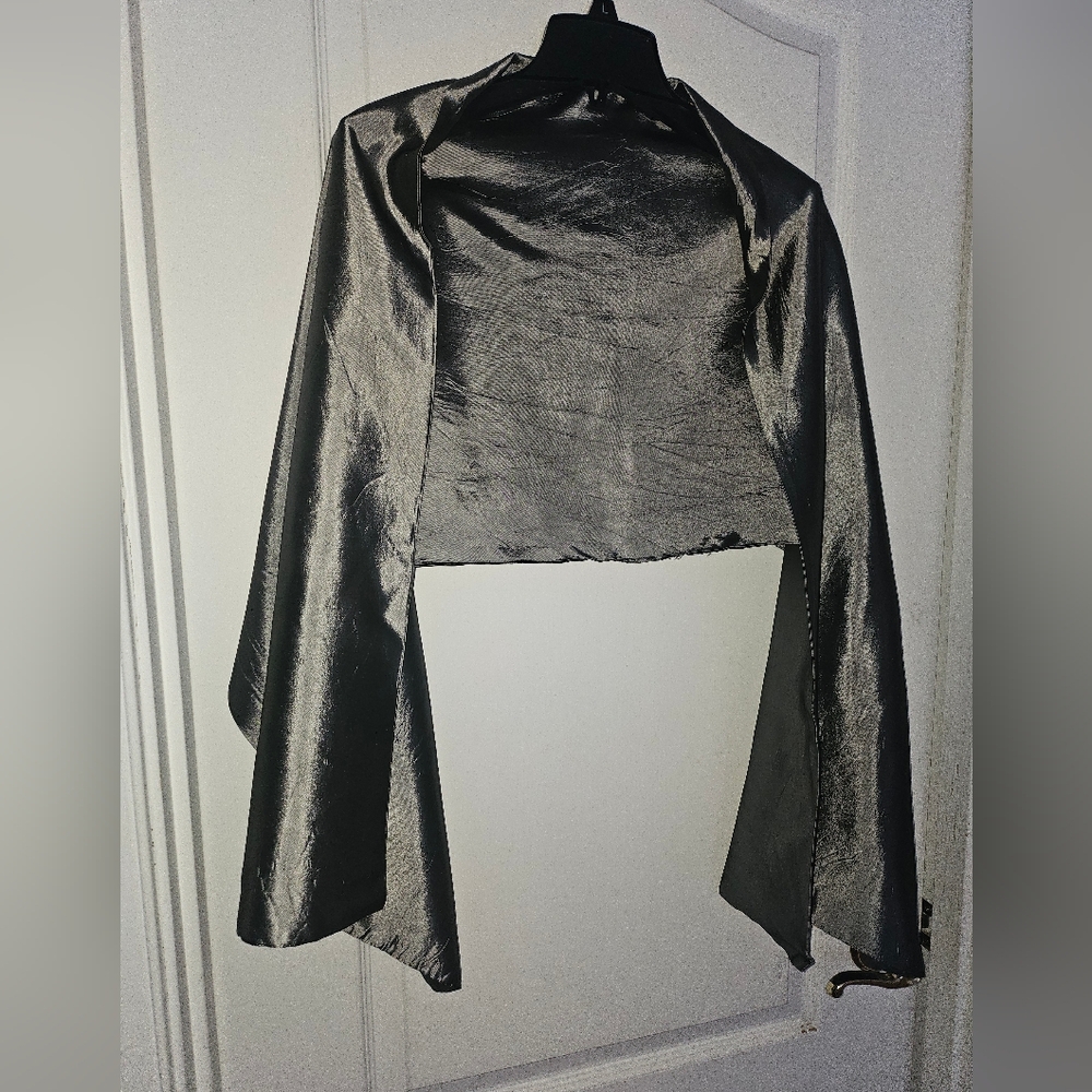 Gray Metallic Shawl/Wrap